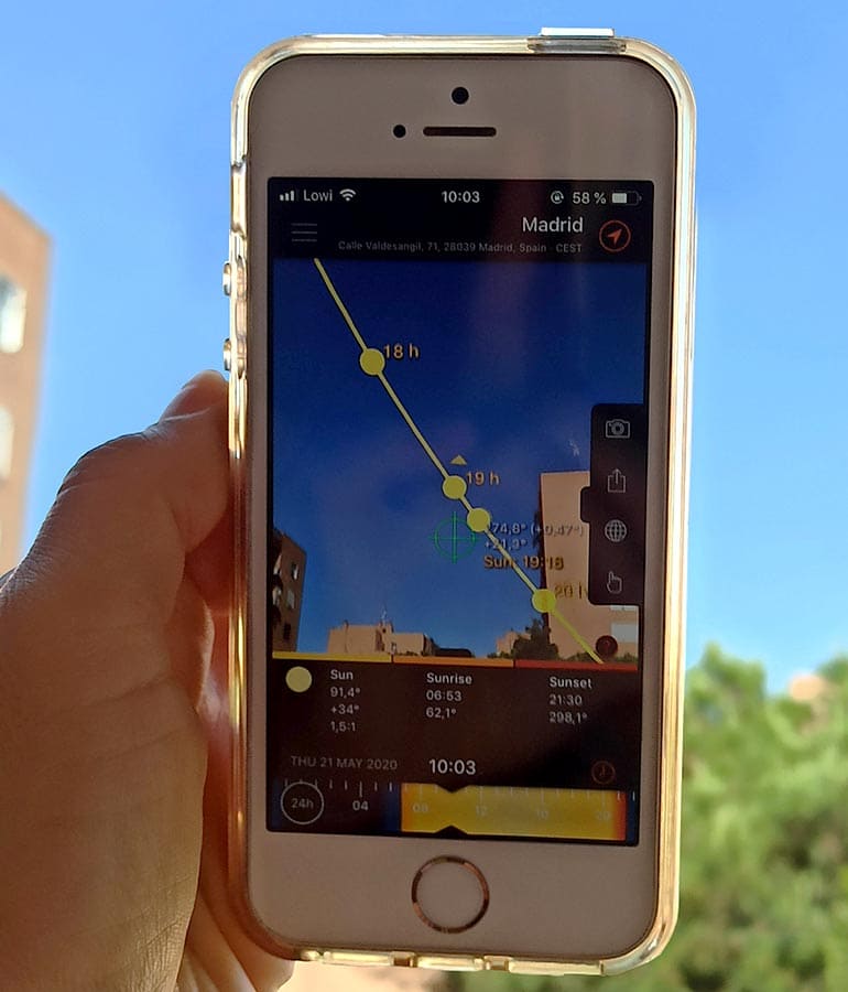 aplicacion movil para buscar la orientación de una casa